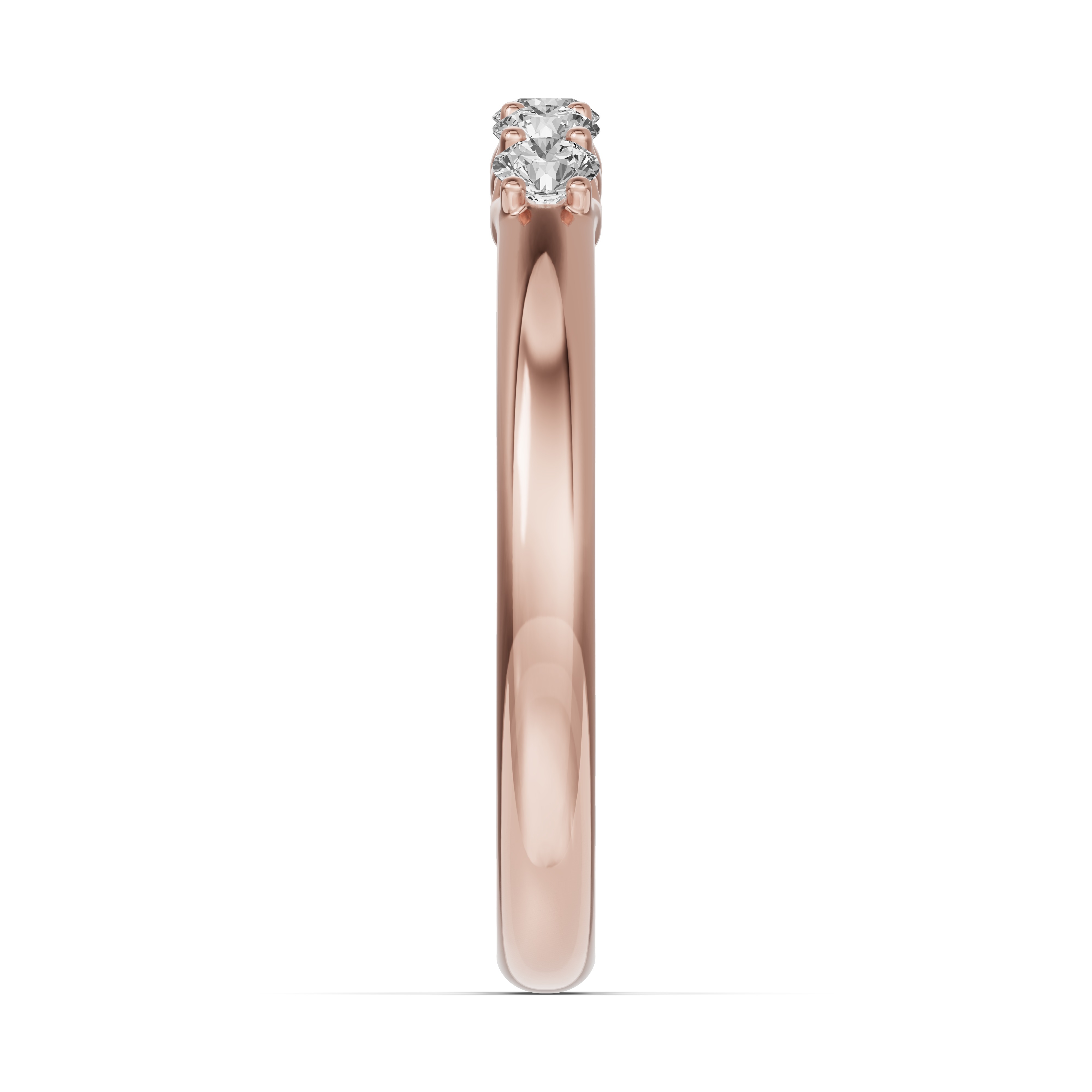 18K Rose Gold Unity Prong 5-Stone Band (.25 ct. tw.)