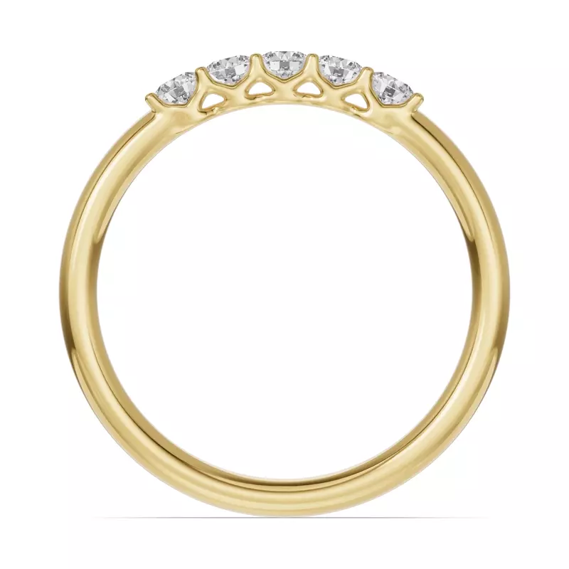 18K Yellow Gold Unity Prong 5-Stone Band (.25 ct. tw.)