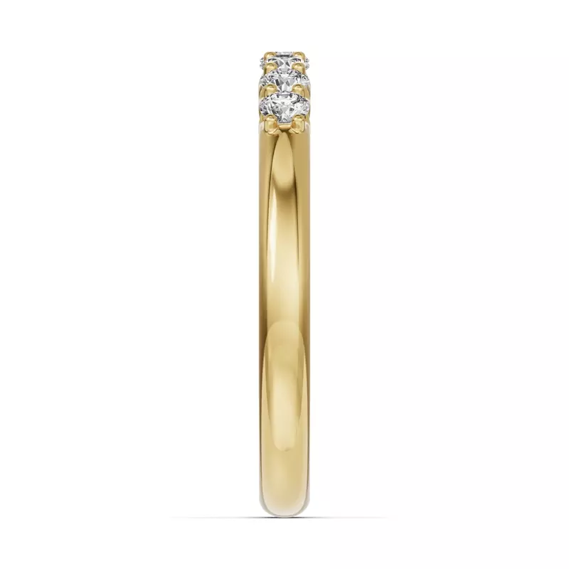 14K Yellow Gold Unity Prong 7-Stone Lab Band (.25 ct. tw.)