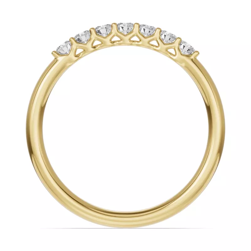 14K Yellow Gold Unity Prong 7-Stone Band (.25 ct. tw.)