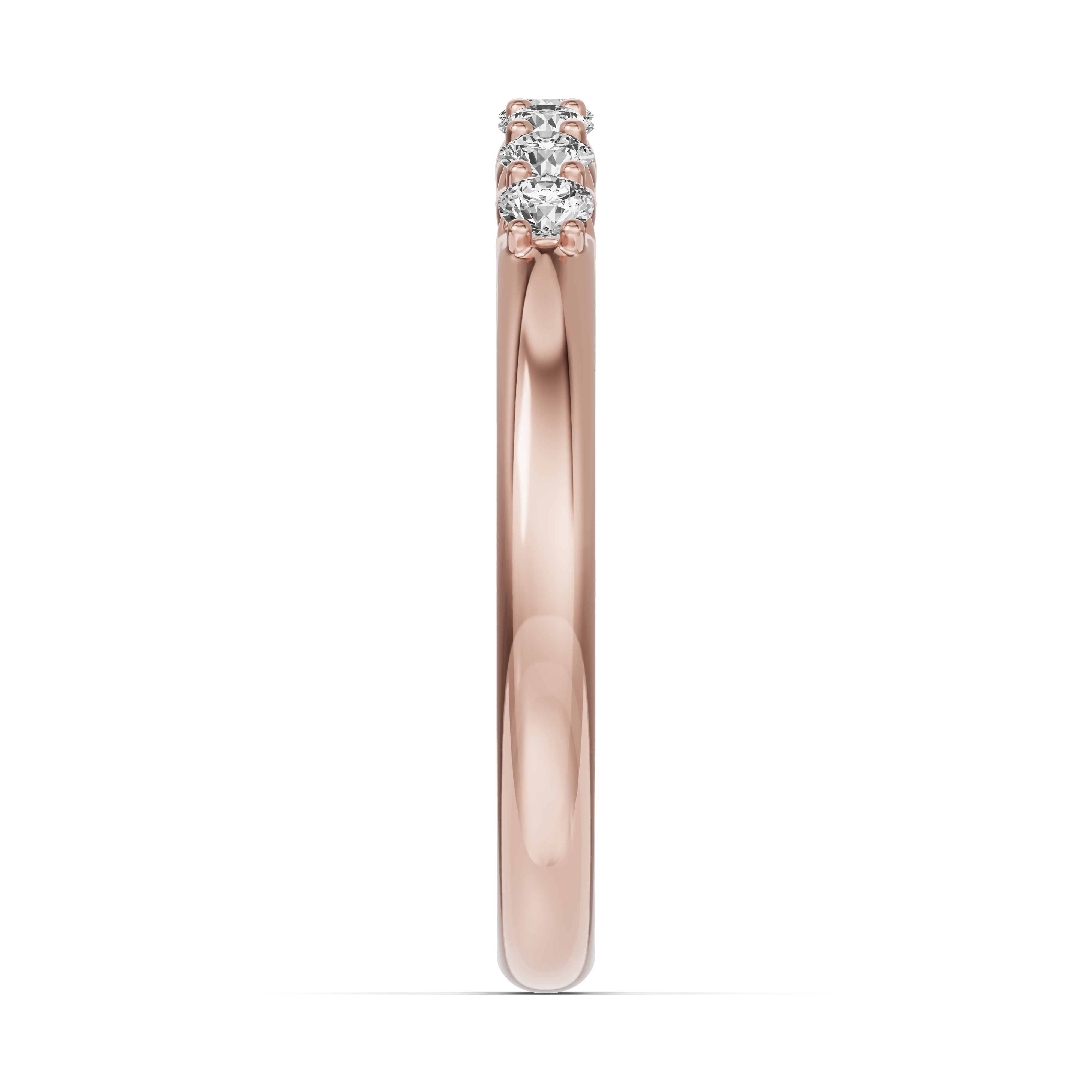 18K Rose Gold Unity Prong 7-Stone Lab Band (.25 ct. tw.)