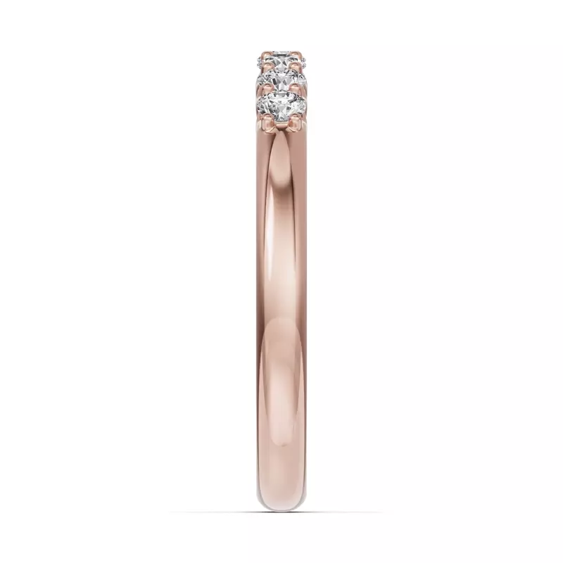 18K Rose Gold Unity Prong 7-Stone Band (.25 ct. tw.)