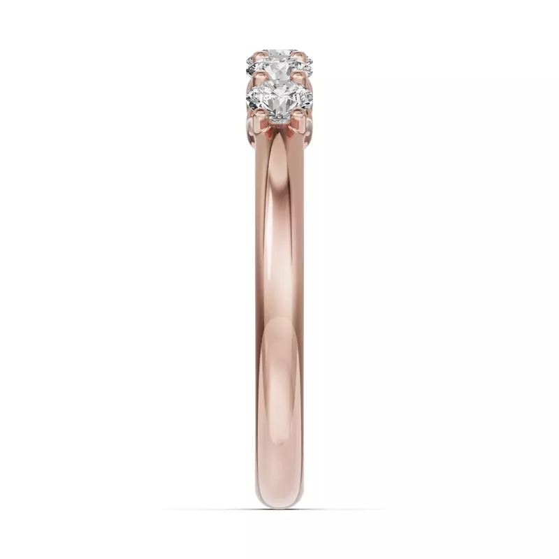 18K Rose Gold Unity Prong 5-Stone Band (.50 ct. tw.)
