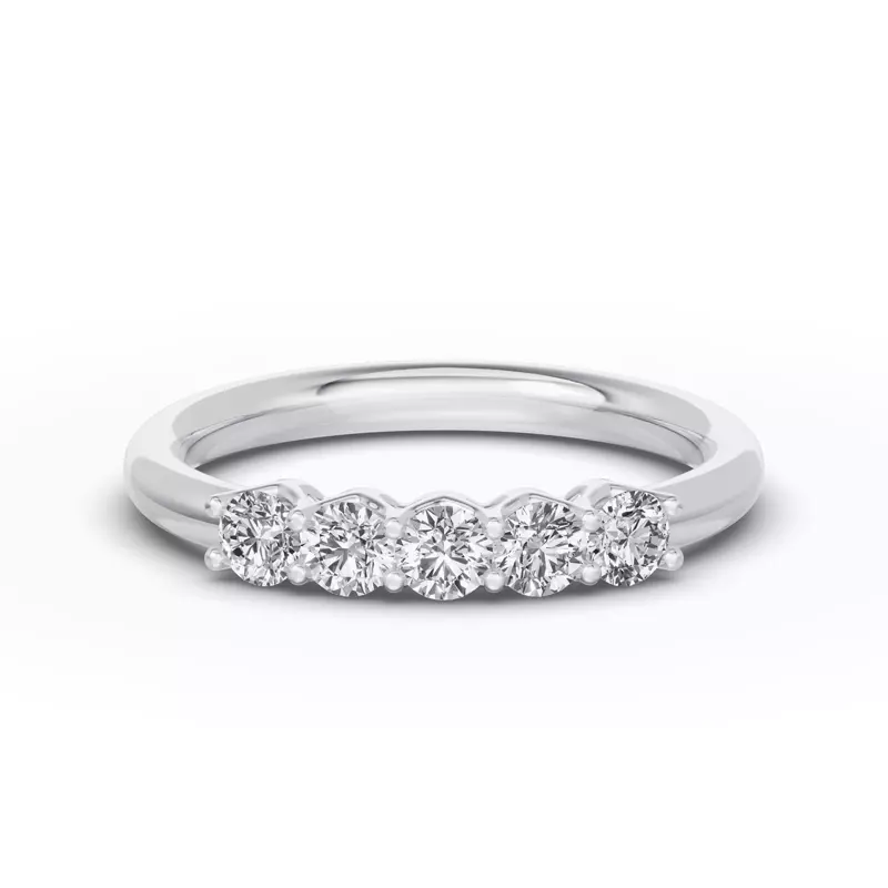 Unity Prong 5-Stone Lab Band (.50 ct. tw.)