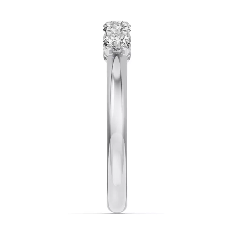 Platinum Unity Prong 5-Stone Lab Band (.50 ct. tw.)