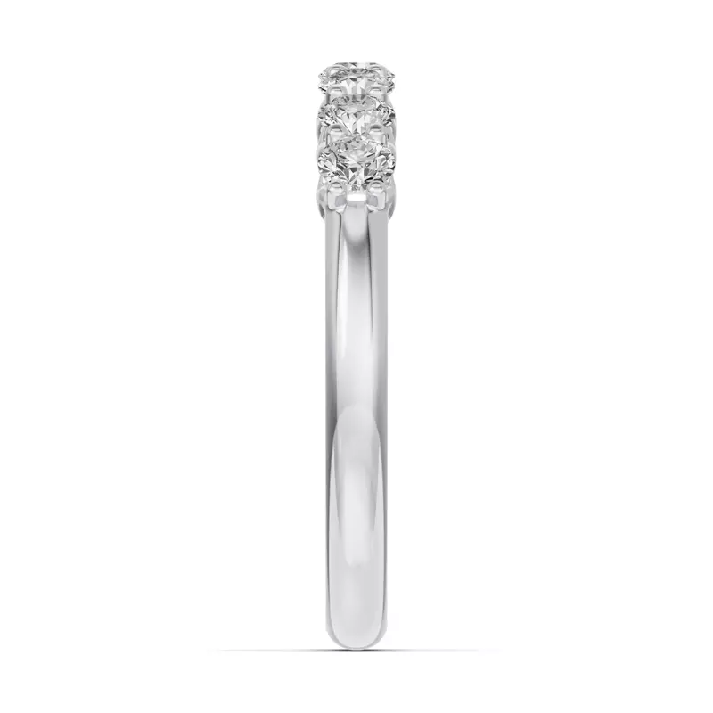 14K White Gold Unity Prong 7-Stone Band (.50 ct. tw.)