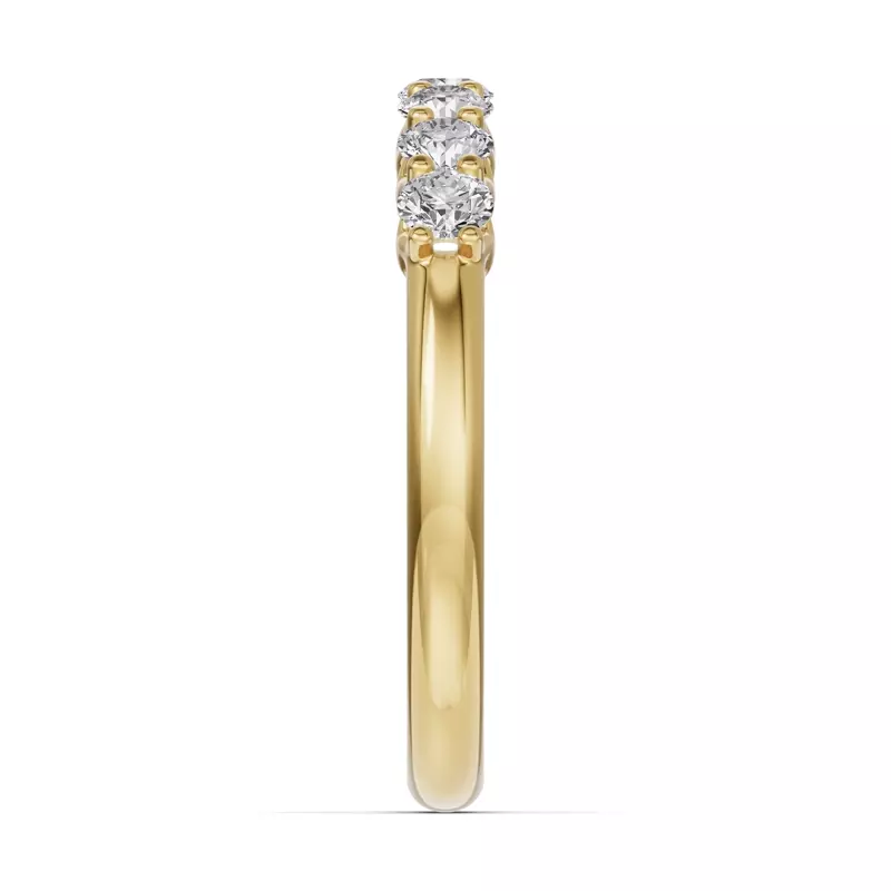 14K Yellow Gold Unity Prong 7-Stone Lab Band (.50 ct. tw.)