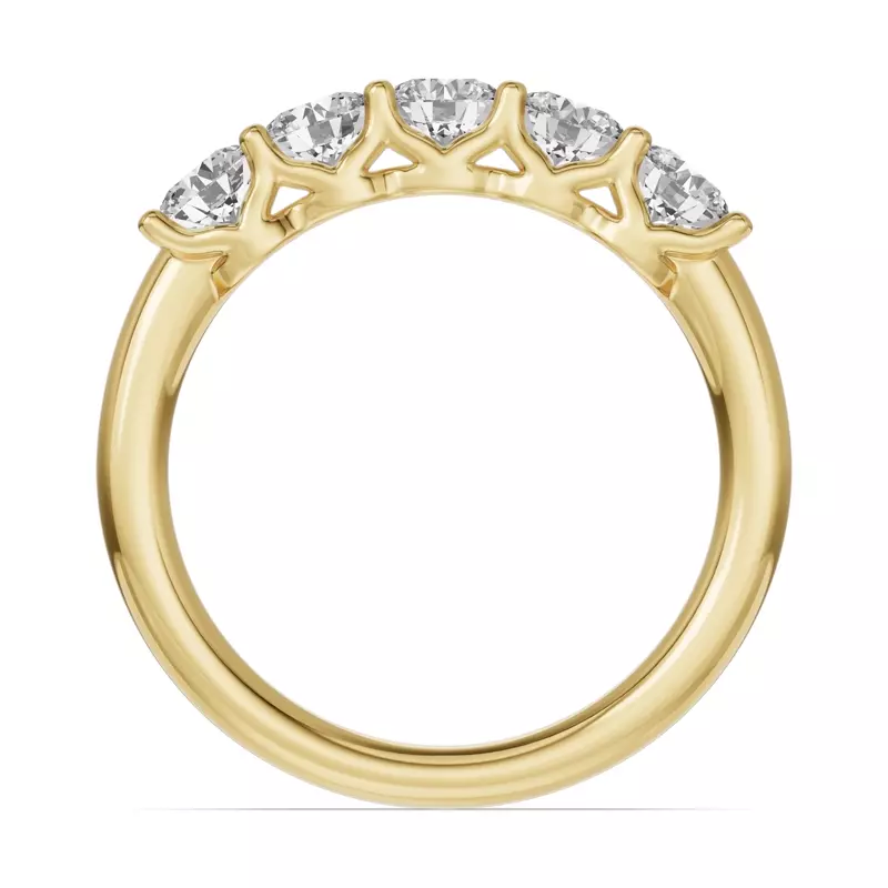 14K Yellow Gold Unity Prong 5-Stone Band (1.00 ct. tw.)