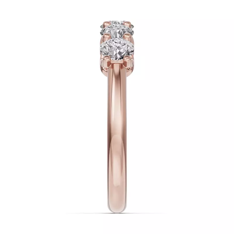 18K Rose Gold Unity Prong 5-Stone Band (1.00 ct. tw.)