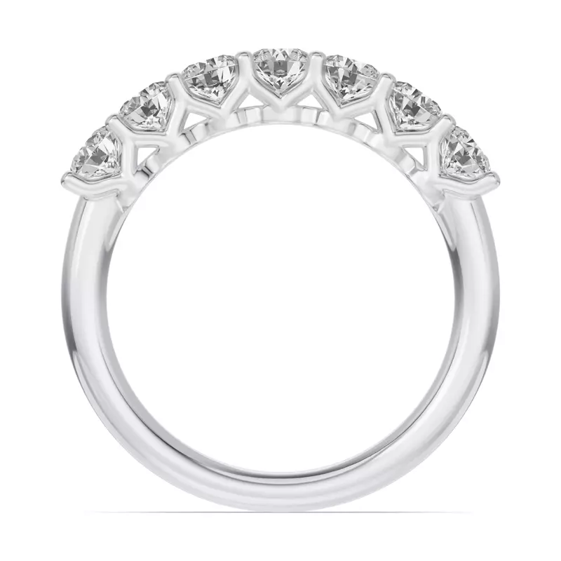 14K White Gold Unity Prong 7-Stone Band (1.00 ct. tw.)