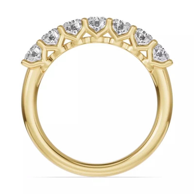 14K Yellow Gold Unity Prong 7-Stone Band (1.00 ct. tw.)