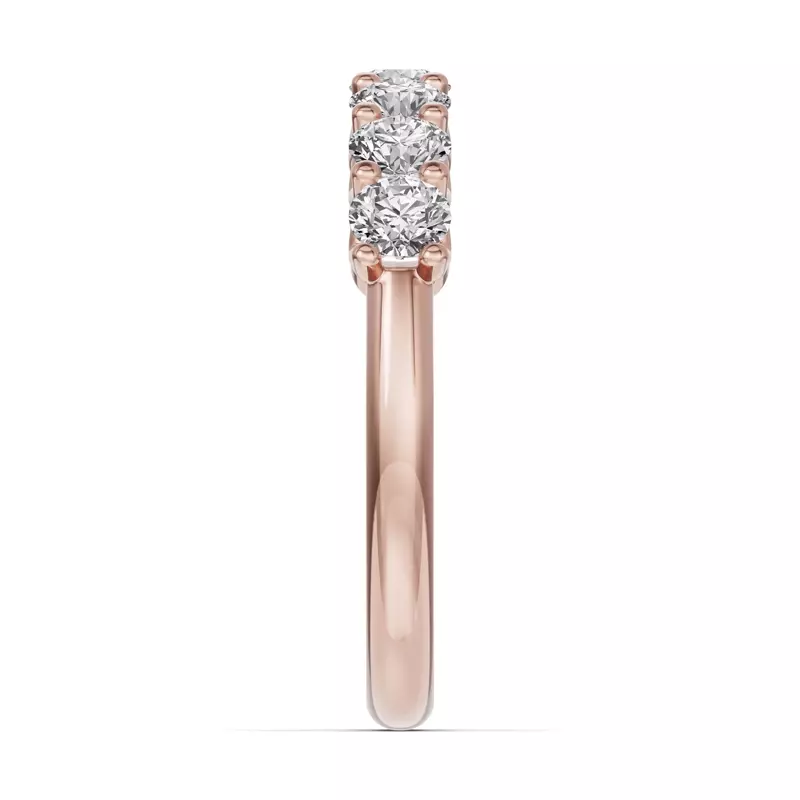 18K Rose Gold Unity Prong 7-Stone Lab Band (1.00 ct. tw.)