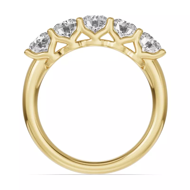 14K Yellow Gold Unity Prong 5-Stone Band (1.50 ct. tw.)