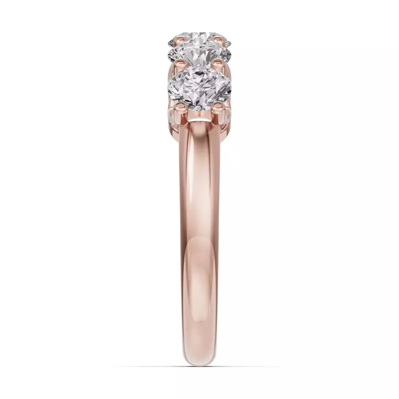 18K Rose Gold Unity Prong 5-Stone Band (1.50 ct. tw.)
