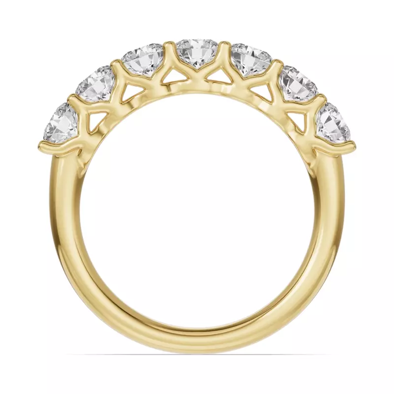 14K Yellow Gold Unity Prong 7-Stone Band (1.50 ct. tw.)