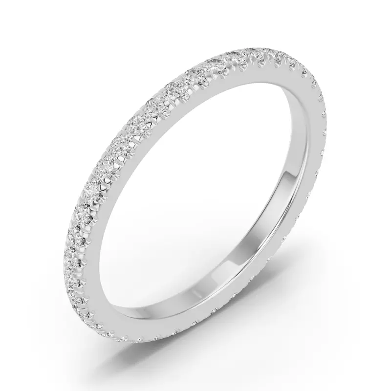 18K White Gold Chroma Lab Diamond Eternity Band