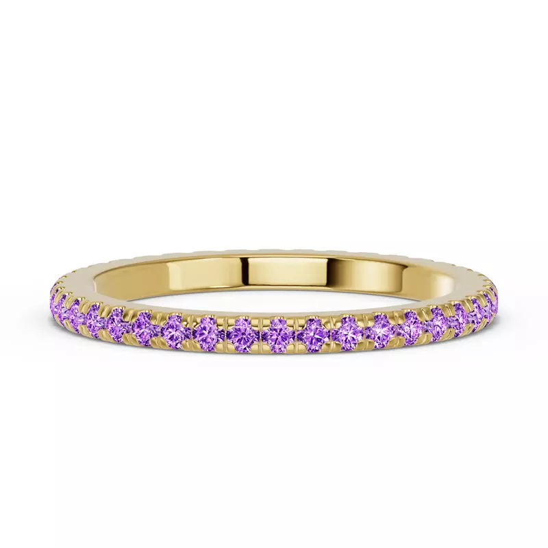 Chroma Amethyst Eternity Band