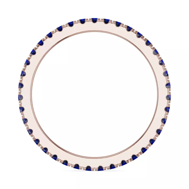 18K Rose Gold Chroma Sapphire Eternity Band