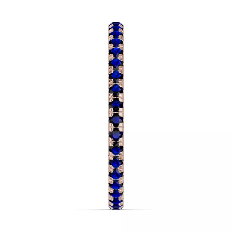 18K Rose Gold Chroma Sapphire Eternity Band