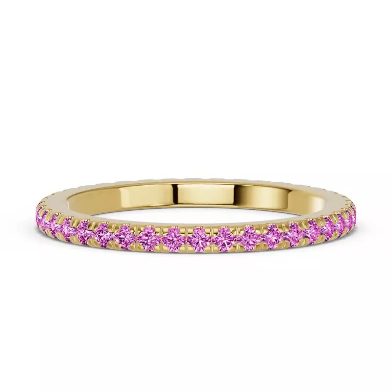 Chroma Pink Sapphire Eternity Band