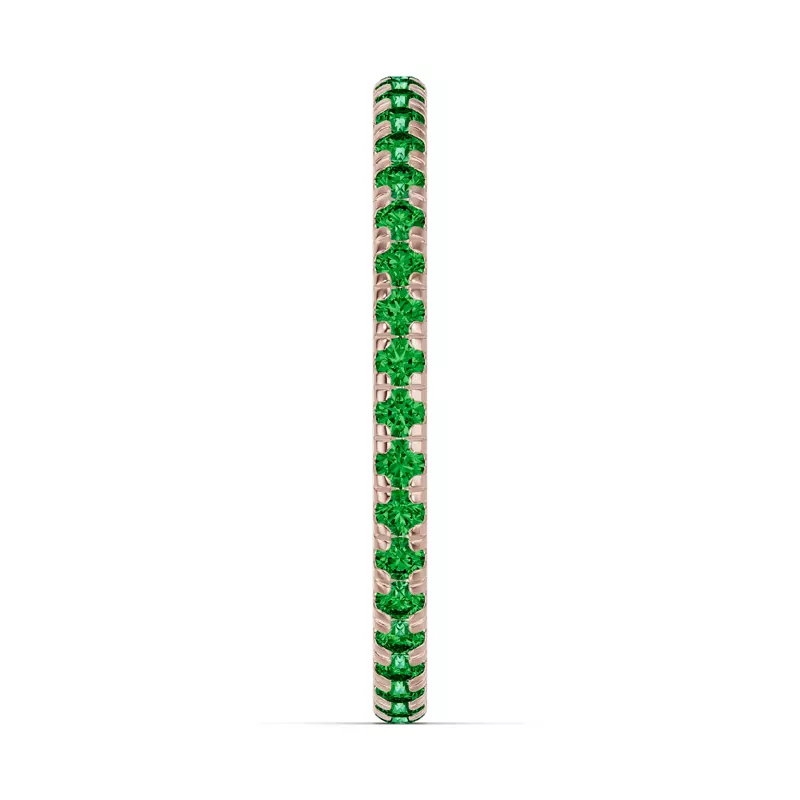 14K Rose Gold Chroma Tsavorite Eternity Band