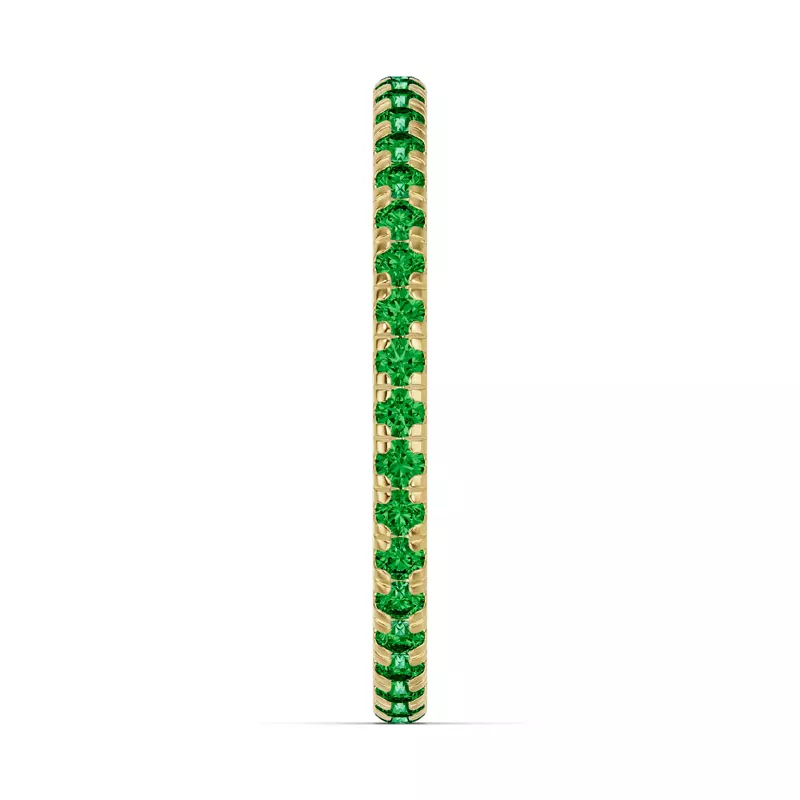 14K Yellow Gold Chroma Tsavorite Eternity Band