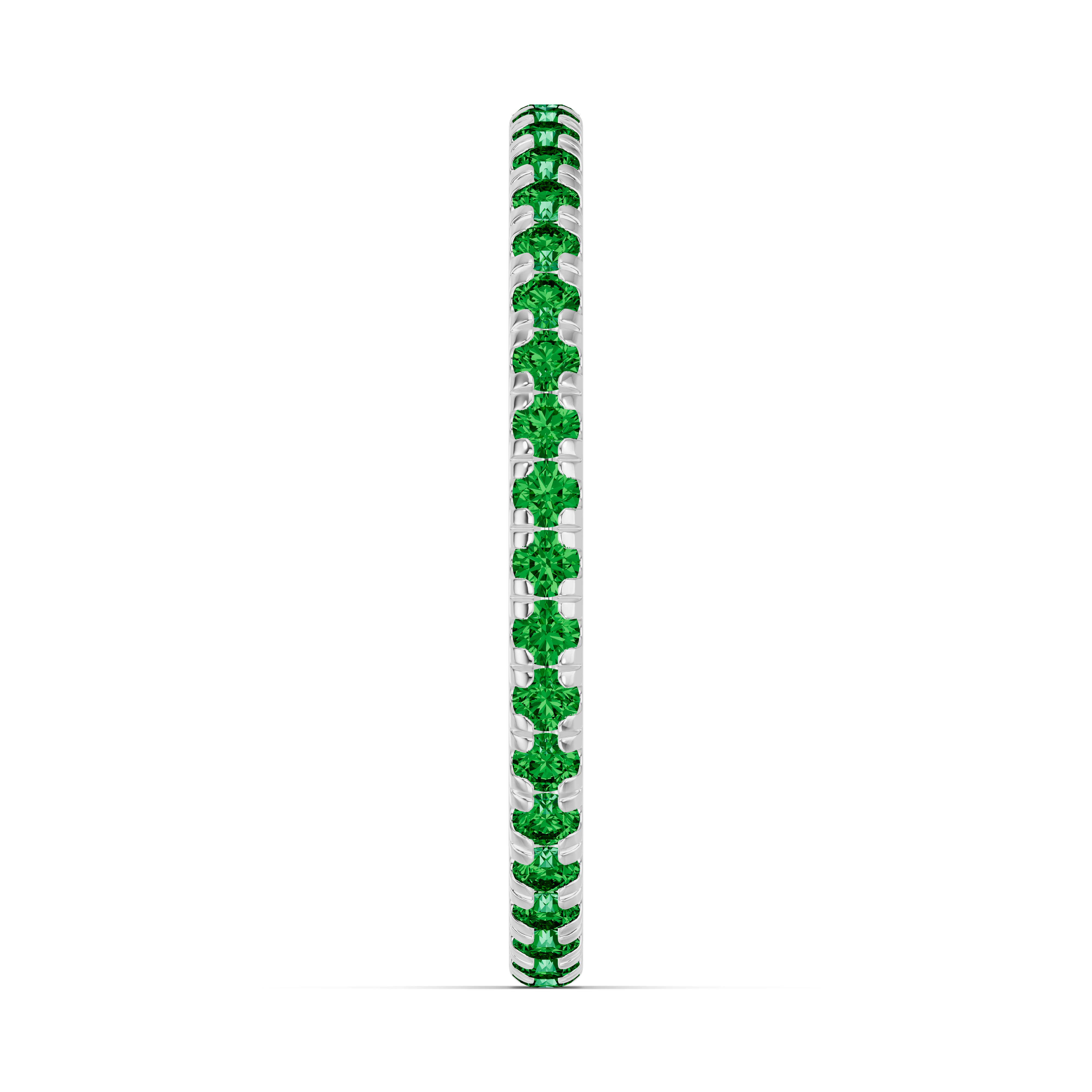 Platinum Chroma Tsavorite Eternity Band