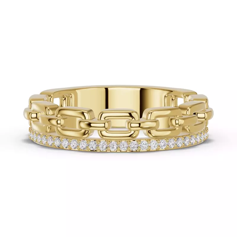 Chain Reaction Pavé Lab Band