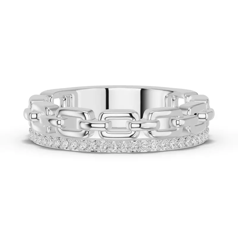 Chain Reaction Pavé Band