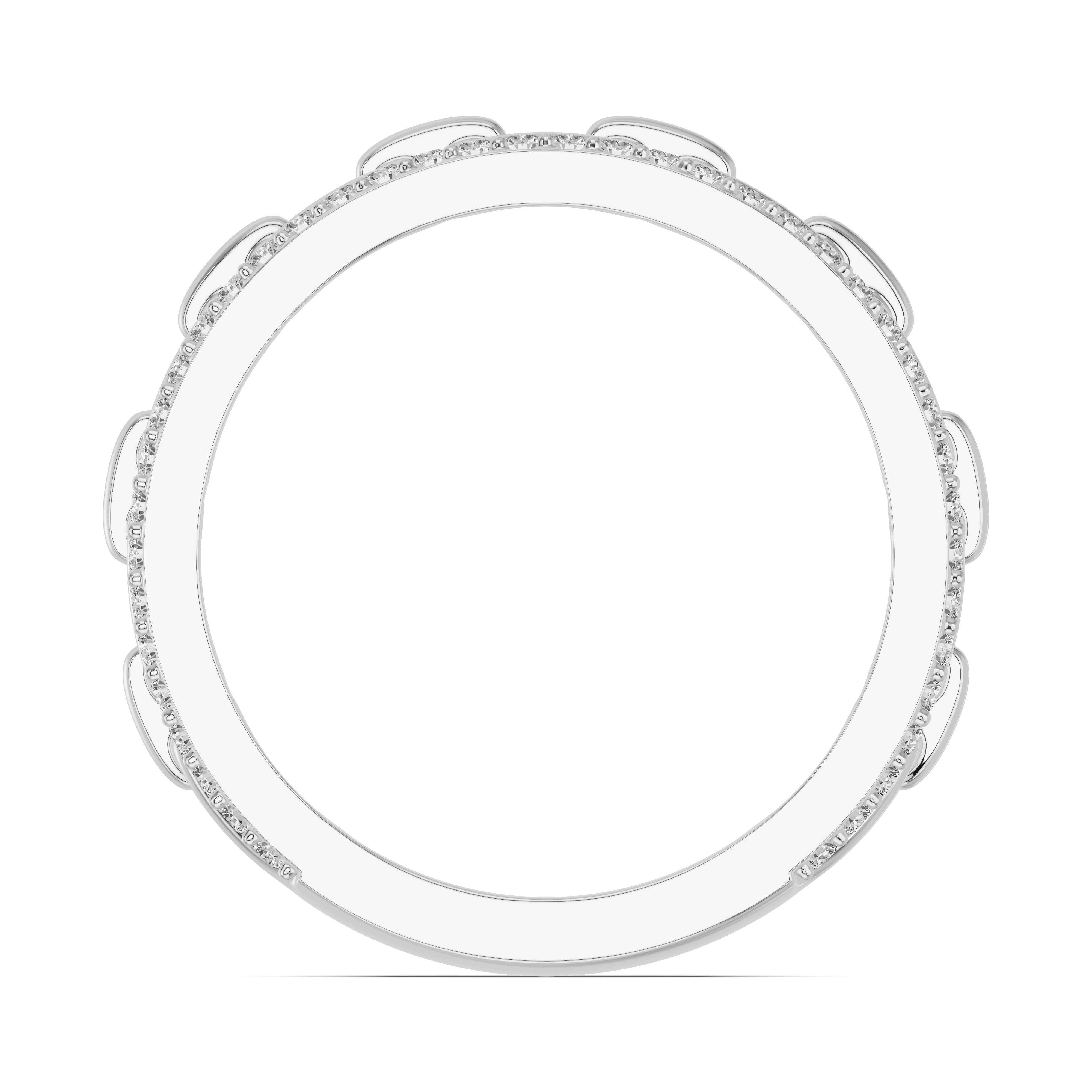 Platinum Chain Reaction Pavé Band