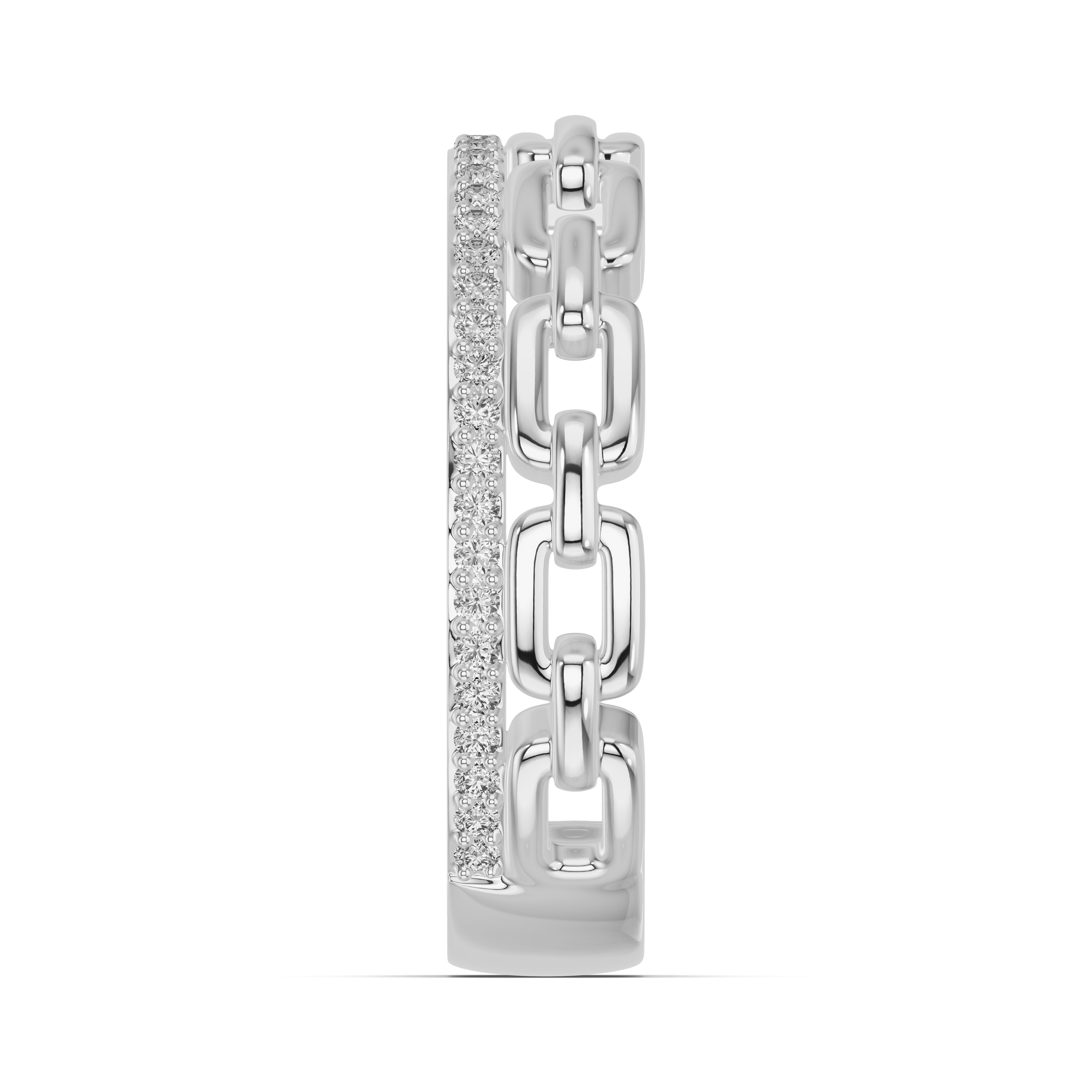 Platinum Chain Reaction Pavé Band
