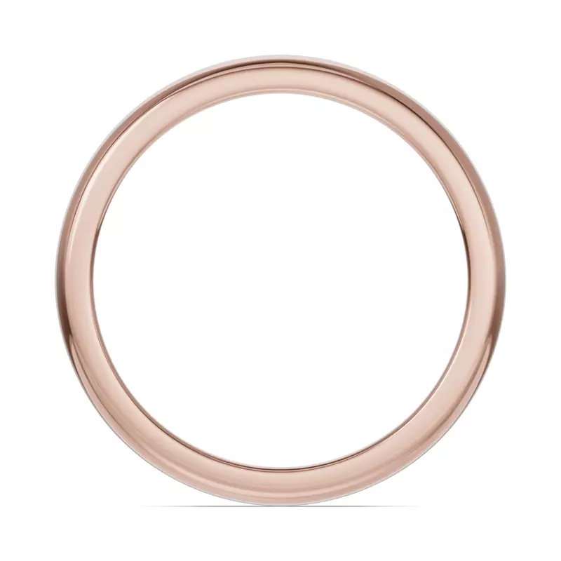 14K Rose Gold Camden Classic Notched Band