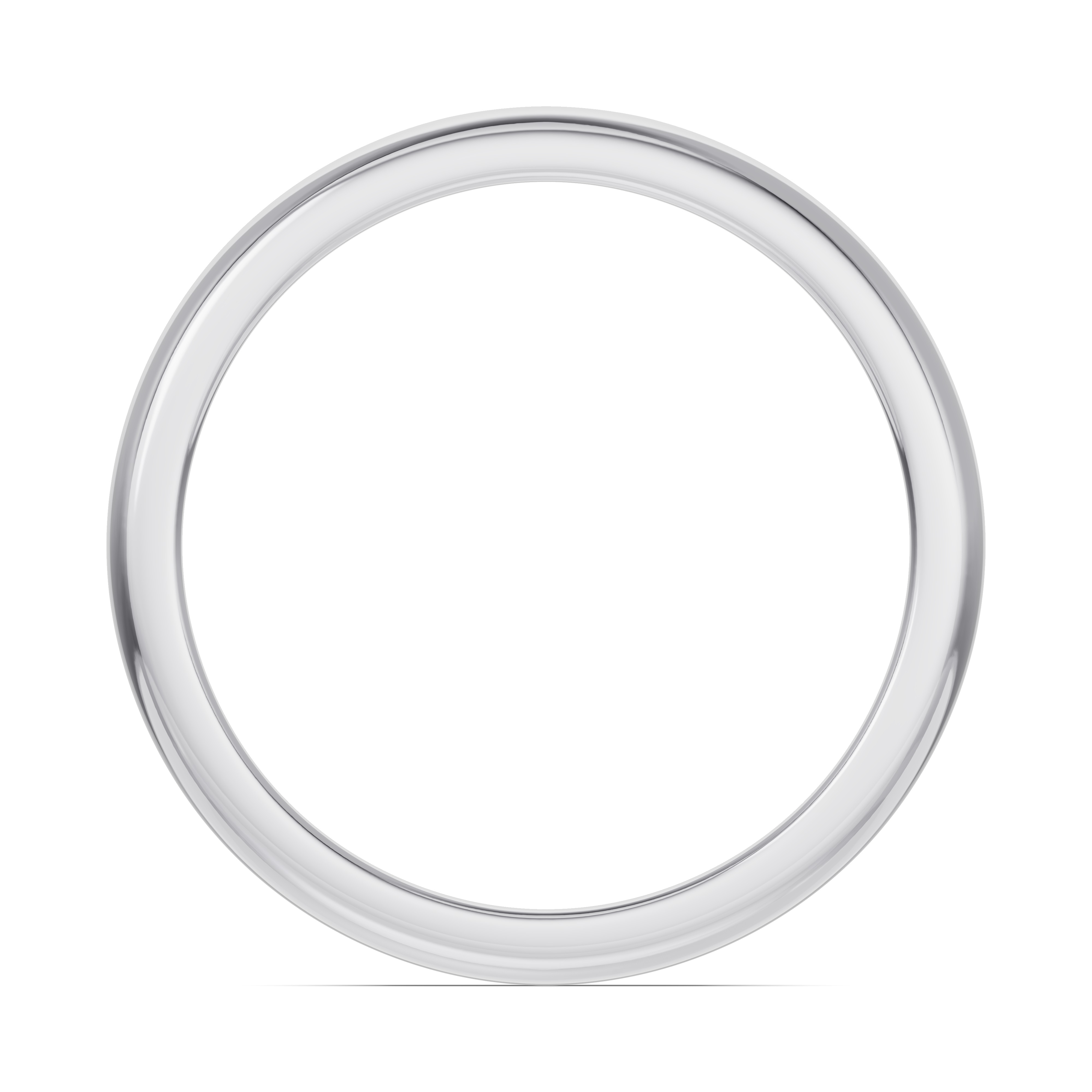 14K White Gold Camden Classic Notched Band