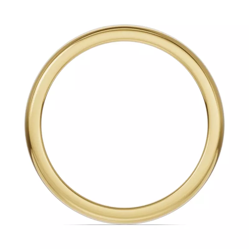 14K Yellow Gold Camden Classic Notched Band