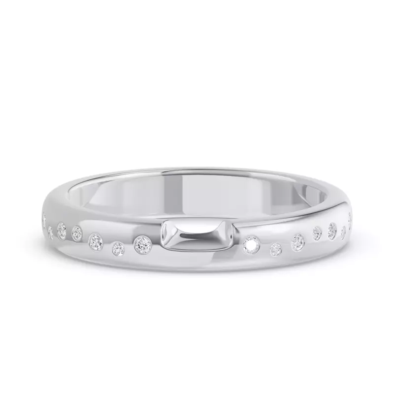 Camden Scattered Lab Diamond Notched Band