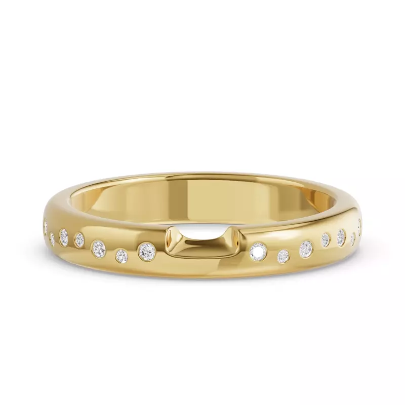 Camden Scattered Lab Diamond Notched Band