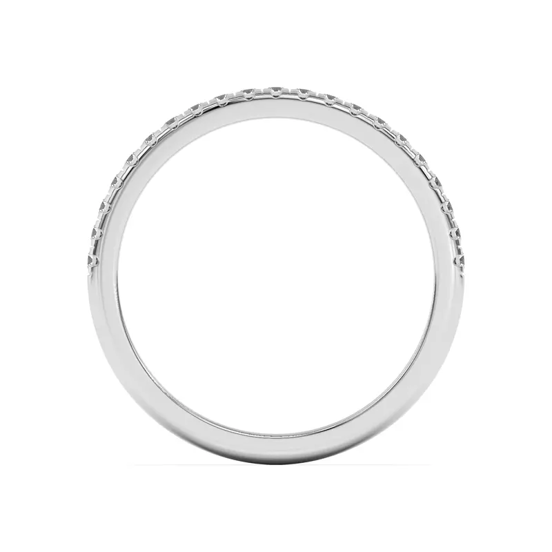 18K White Gold Marigold Pavé Band