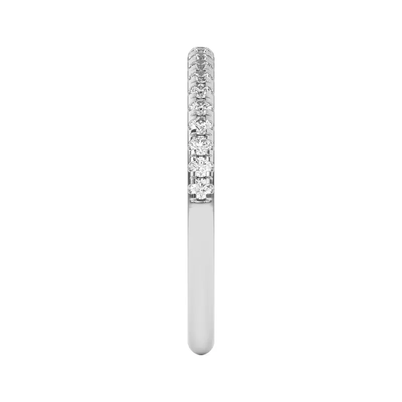 18K White Gold Marigold Pavé Band