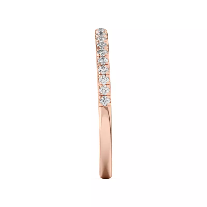 14K Rose Gold Duplo Pavé Band