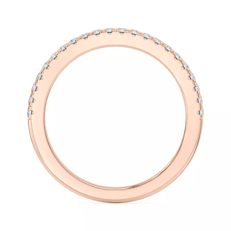 18K Rose Gold Duplo Pavé Band