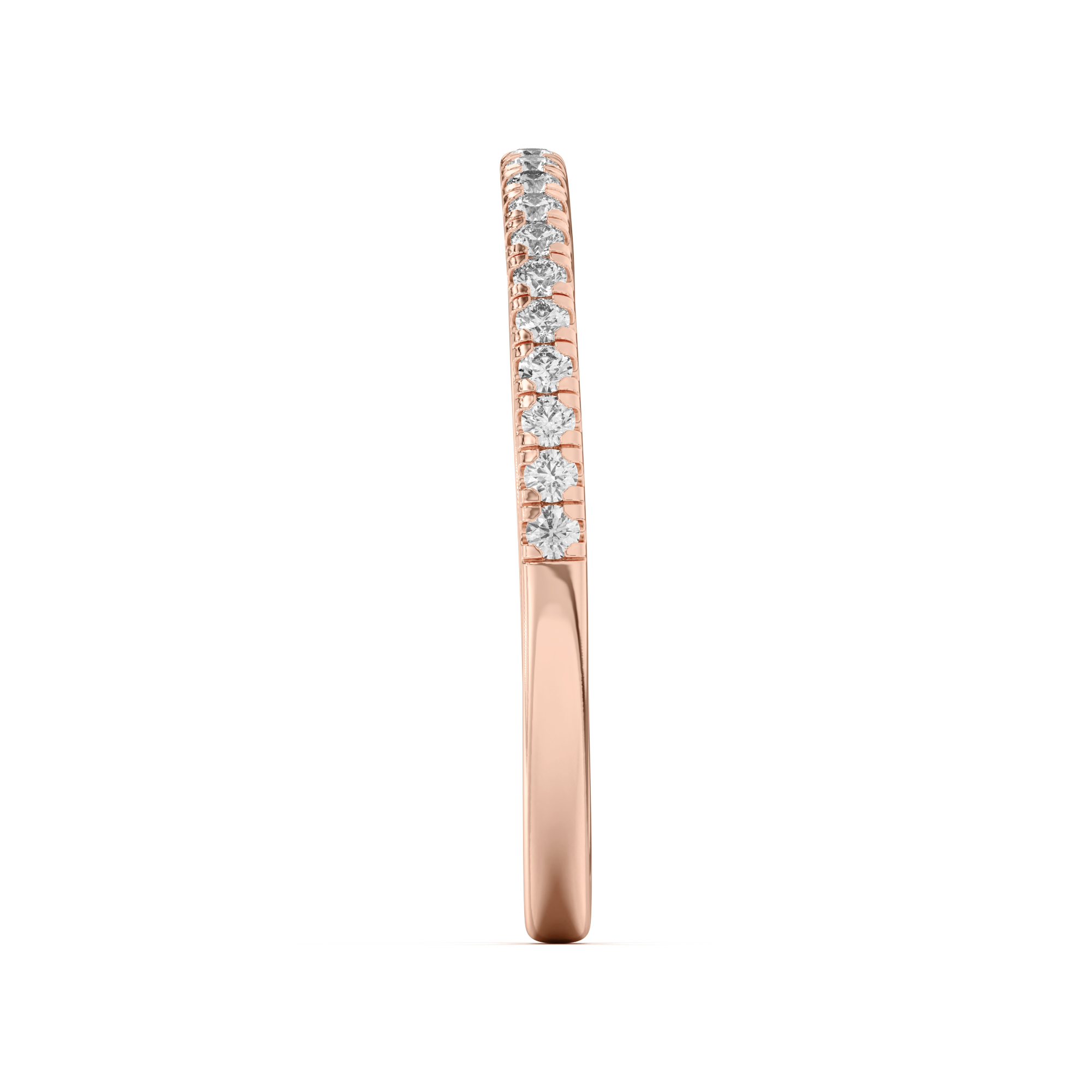 18K Rose Gold Duplo Pavé Band