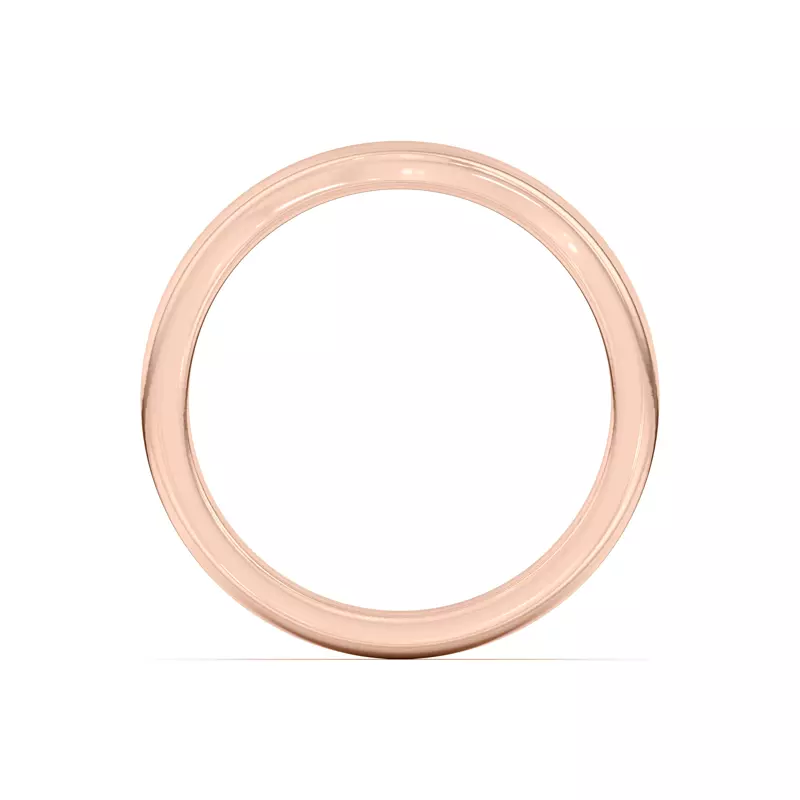 14K Rose Gold Kume Curved Band