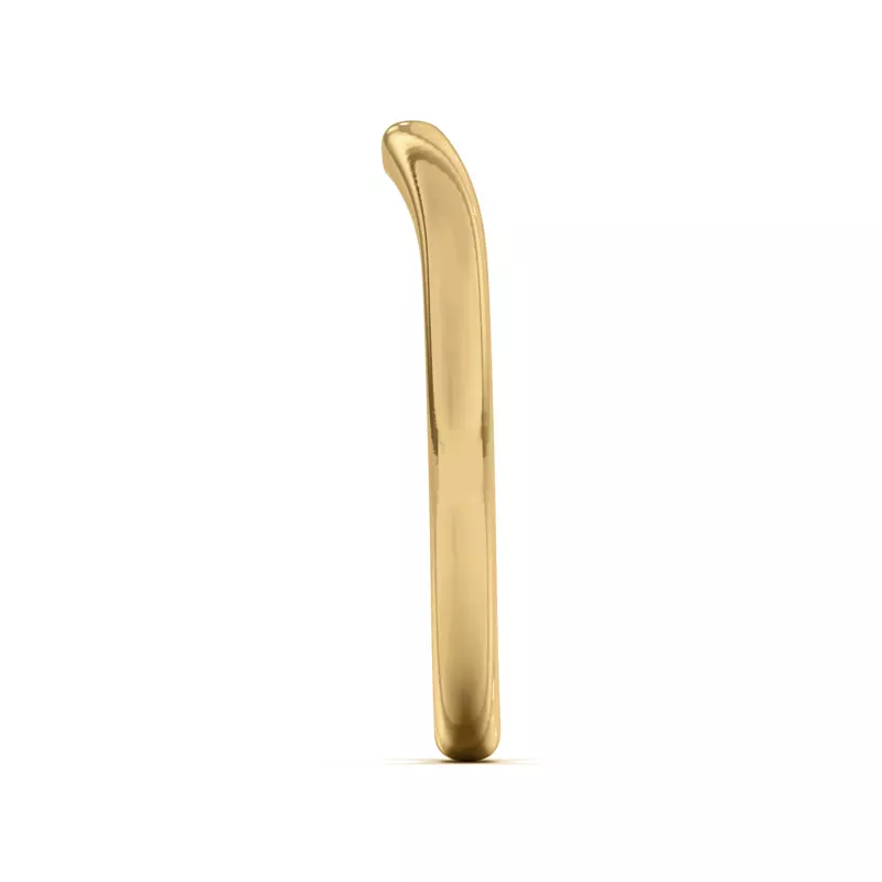14K Yellow Gold Kume Curved Band
