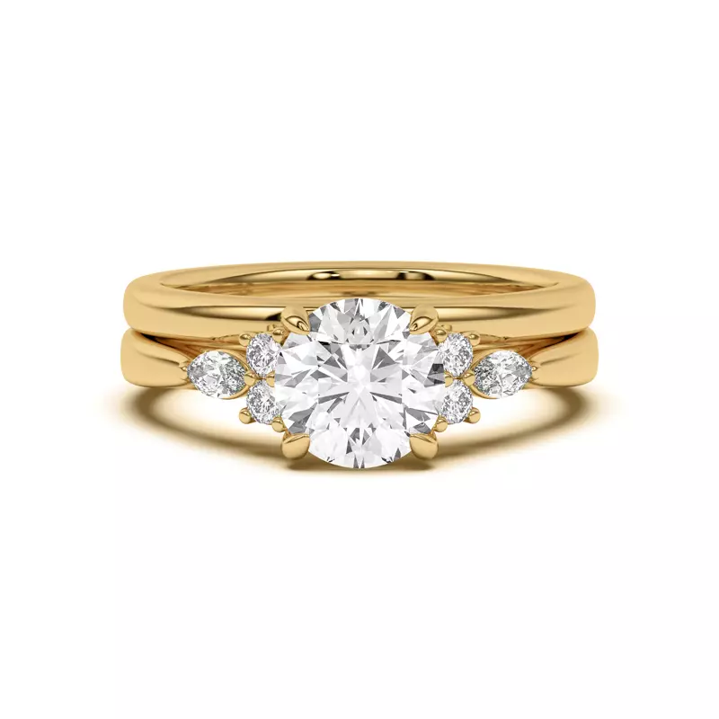 14K Yellow Gold Blanch Classic Band