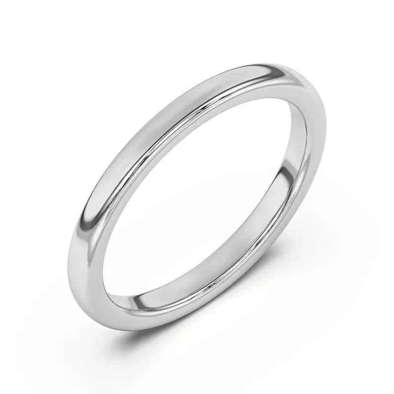18K White Gold Blanch Classic Band