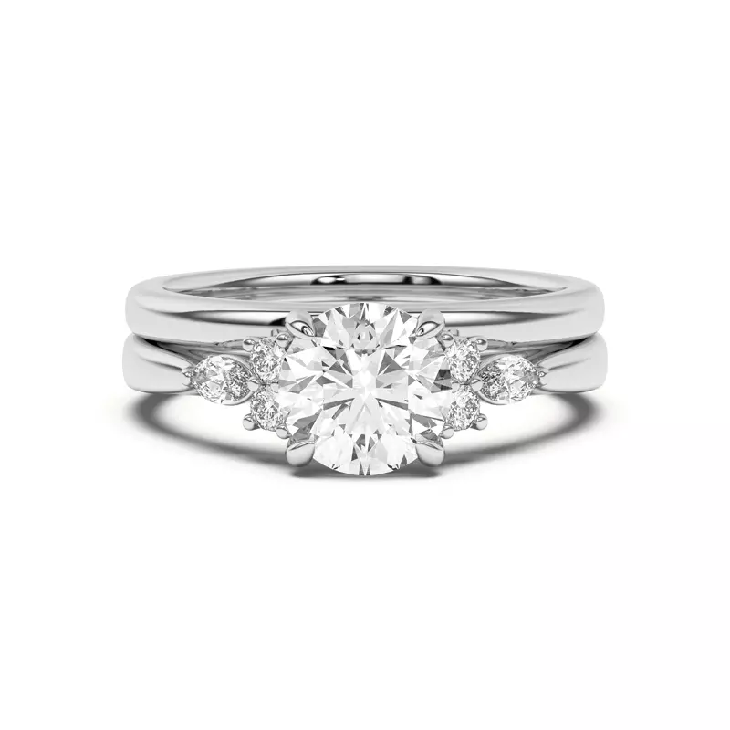 18K White Gold Blanch Classic Band