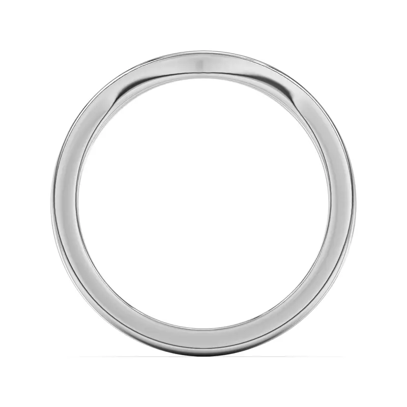 18K White Gold Dara Curved Band