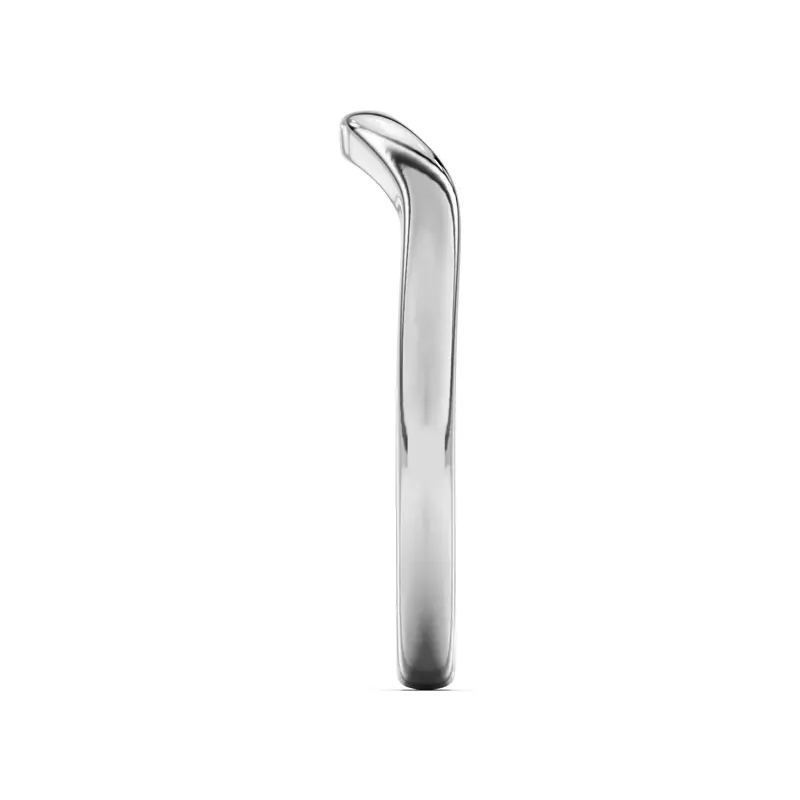 18K White Gold Dara Curved Band
