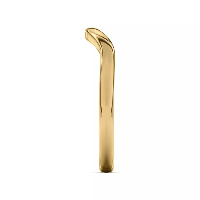 18K Yellow Gold Dara Curved Band
