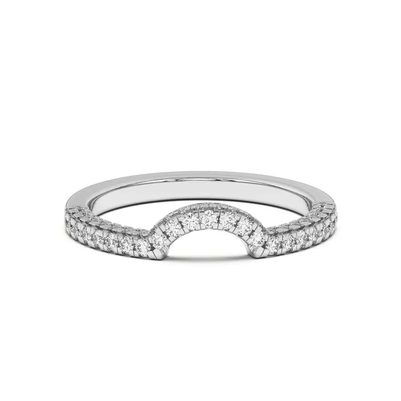 Trio Diamond Curved Band